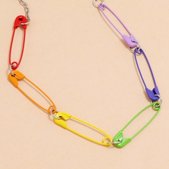 Hot Amazing Mom New Rainbow Clip Choker Necklace - 2 pack - Picture 4 of 5